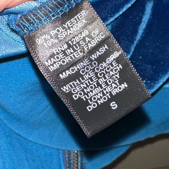 Aviator Nation Classic Velvet Zip Blue Rainbow Stripes Hoodie Size Small - Picture 4 of 4